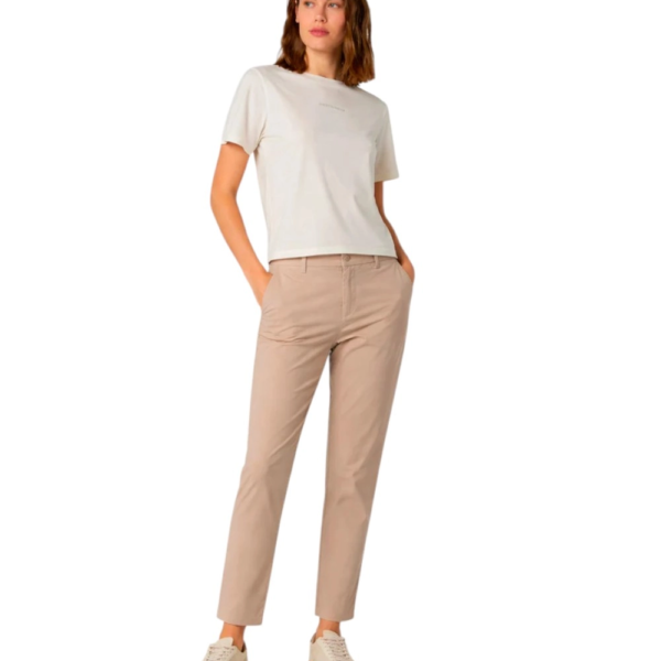 North Sails - Γυναικείο Παντελόνι Stretch Gabardine Chino 074791-000-0119 Μπεζ 074791-000-0119