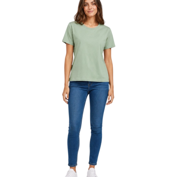 Pepe Jeans - Γυναικείο T-Shirt Mia C Neck Regular Fit PM5000167-610 Πράσινο PM5000167-610
