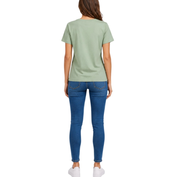 Pepe Jeans - Γυναικείο T-Shirt Mia C Neck Regular Fit PM5000167-610 Πράσινο PM5000167-610