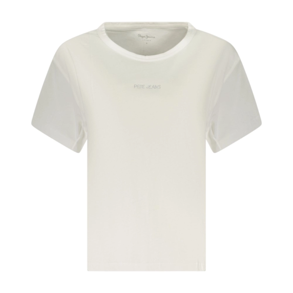 Pepe Jeans - Γυναικείο T-Shirt Mia C Neck Regular Fit PM5000167-800 Λευκό PM5000167-800