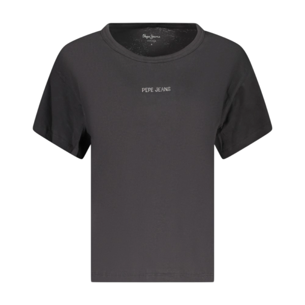 Pepe Jeans - Γυναικείο T-Shirt Mia C Neck Regular Fit PM5000167-999 Μαύρο PM5000167-999