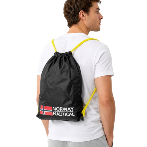 Norway Nautical School - Αμφίφυλο Σακίδιο Πλάτης Πουγκί (Sack Bag) 830001-BLACK Μαύρο 830001-BLACK