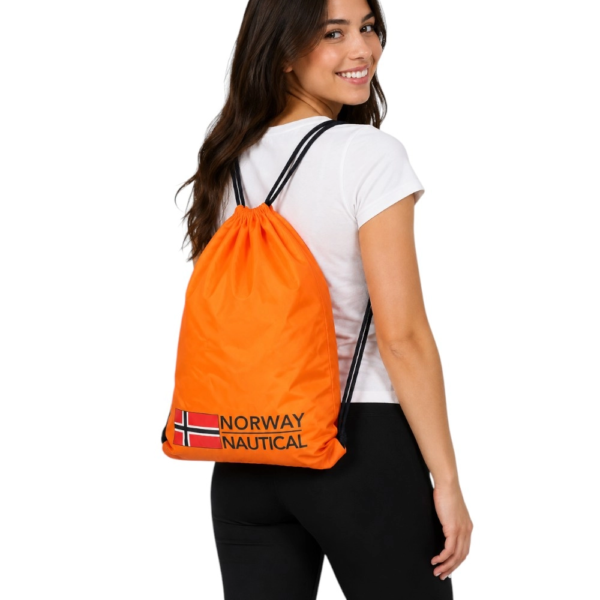 Norway Nautical School - Αμφίφυλο Σακίδιο Πλάτης Πουγκί (Sack Bag) 830001-ORANFL Πορτοκαλί 830001-ORANFL