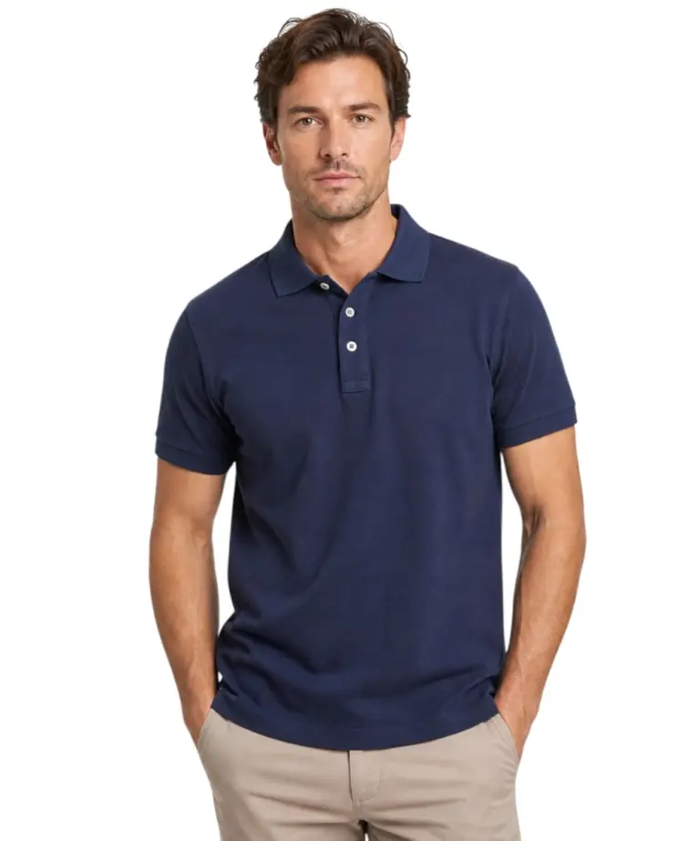 Norway Nautical School - Ανδρική Κοντομάνικη Μπλούζα Polo 858867-NAVY Μπλε Ναυτικό