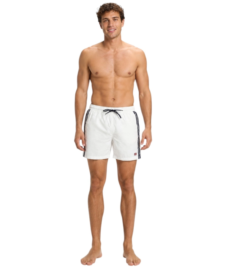 Norway Nautical School - Ανδρικό Μαγιό Σόρτς 868304-WHITE Λευκό
