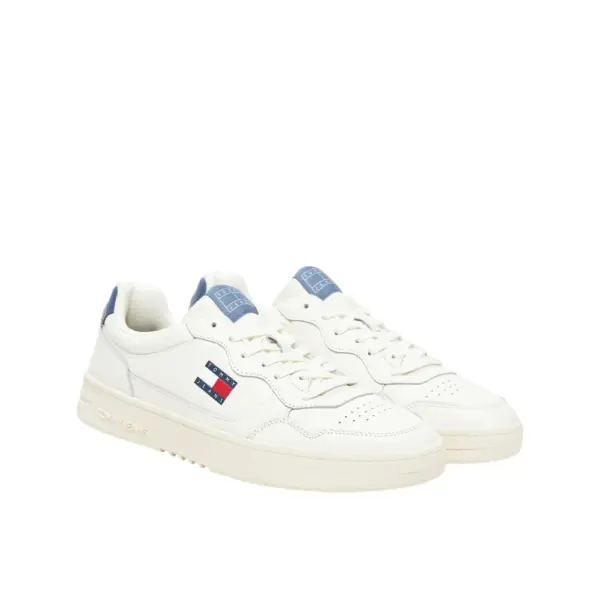 Tommy Hilfiger - Ανδρικά Sneakers Cupsole Leather Ess EM0EM01443-PO6 Μπλε EM0EM01443-PO6
