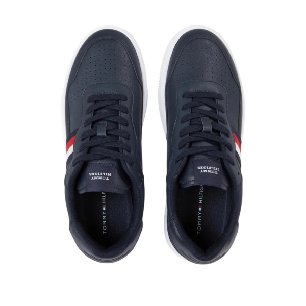 Tommy Hilfiger - Ανδρικά Sneakers Supercup Leather Stripes FM0FM04824-DW5 Μπλε Ναυτικό FM0FM04824-DW5