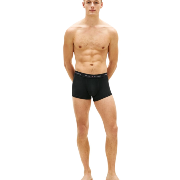 Tommy Hilfiger - Ανδρικά Μποξεράκια 3Pack Signature Waistband UM0UM03762-0R8 Μαύρο UM0UM03762-0R8