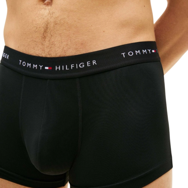 Tommy Hilfiger - Ανδρικά Μποξεράκια 3Pack Signature Waistband UM0UM03762-0R8 Μαύρο UM0UM03762-0R8