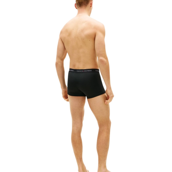Tommy Hilfiger - Ανδρικά Μποξεράκια 3Pack Signature Waistband UM0UM03762-0R8 Μαύρο UM0UM03762-0R8