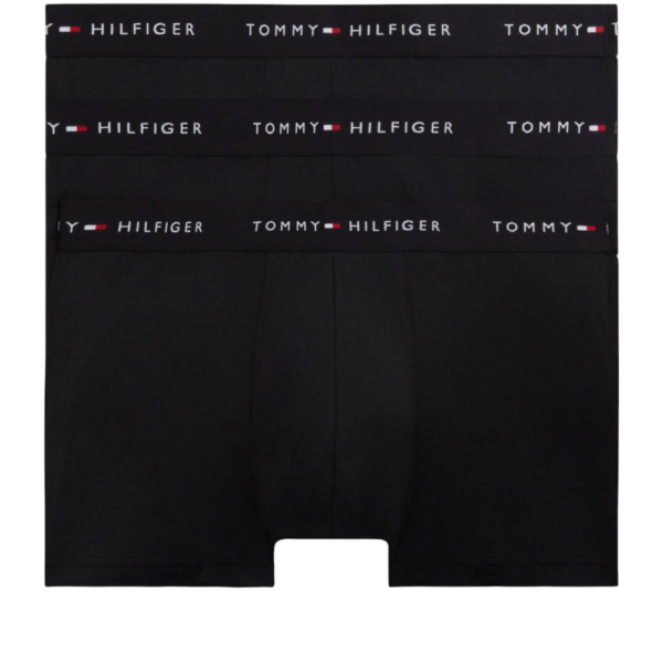 Tommy Hilfiger - Ανδρικά Μποξεράκια 3Pack Signature Waistband UM0UM03762-0R8 Μαύρο