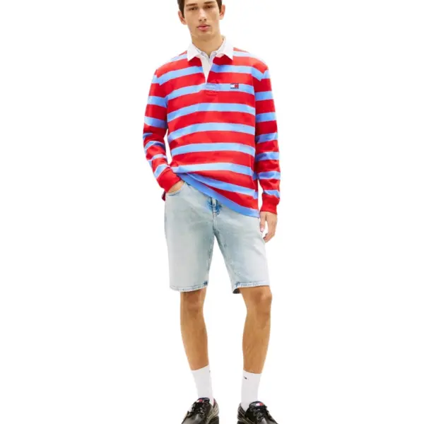Tommy Hilfiger - Ανδρική Βερμούδα Σορτς Scanton Faded Denim Slim Fit DM0DM22977-1AB Μπλε DM0DM22977-1AB