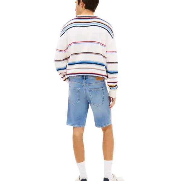 Tommy Hilfiger - Ανδρική Βερμούδα Σορτς Scanton Whiskered Denim Slim Fit DM0DM22981-1A5 Μπλε DM0DM22981-1A5