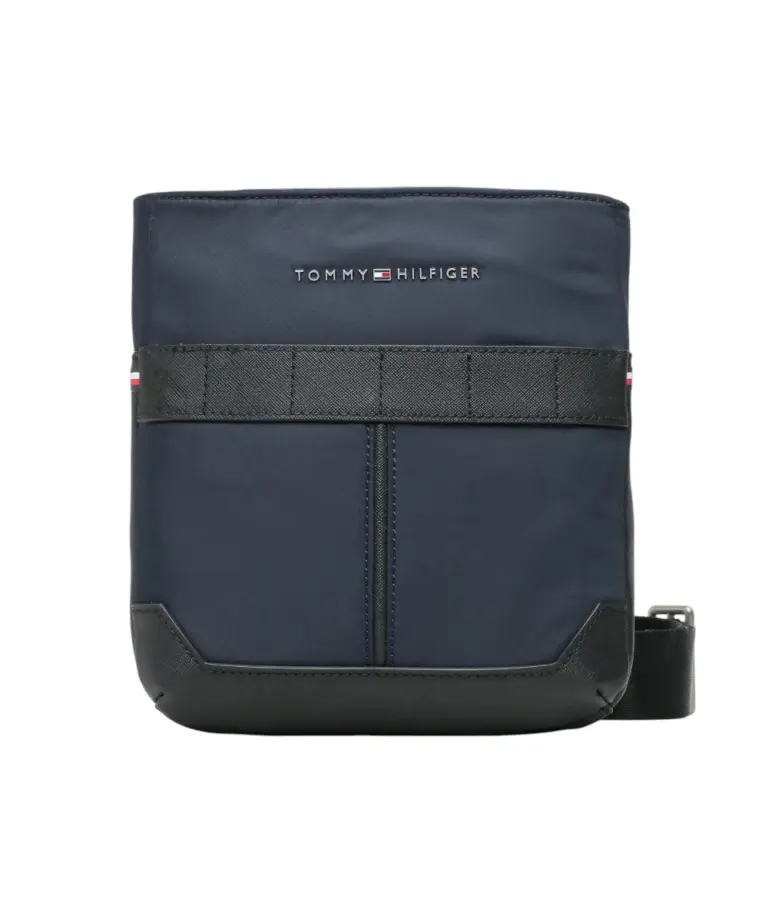 Tommy Hilfiger - Ανδρική Τσάντα Ώμου/Χιαστί Th Elevated Nylon Mini Crosover AM0AM10943-DW6 Μπλε Ναυτικό