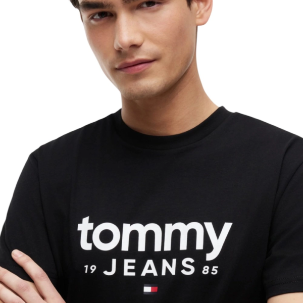 Tommy Hilfiger - Ανδρικό T-shirt Graphic Regular Fit DM0DM23376-BDS Μαύρο DM0DM23376-BDS