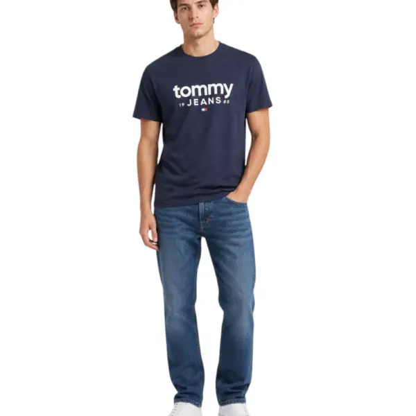 Tommy Hilfiger - Ανδρικό T-shirt Graphic Regular Fit DM0DM23376-C1G Μπλε Σκούρο DM0DM23376-C1G