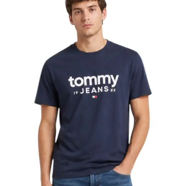 Tommy Hilfiger - Ανδρικό T-shirt Graphic Regular Fit DM0DM23376-C1G Μπλε Σκούρο