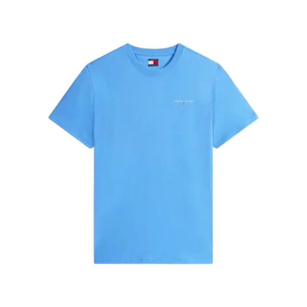 Tommy Hilfiger - Ανδρικό T-shirt Linear Chest Slim Fit DM0DM21780-C38 Γαλάζιο DM0DM21780-C38