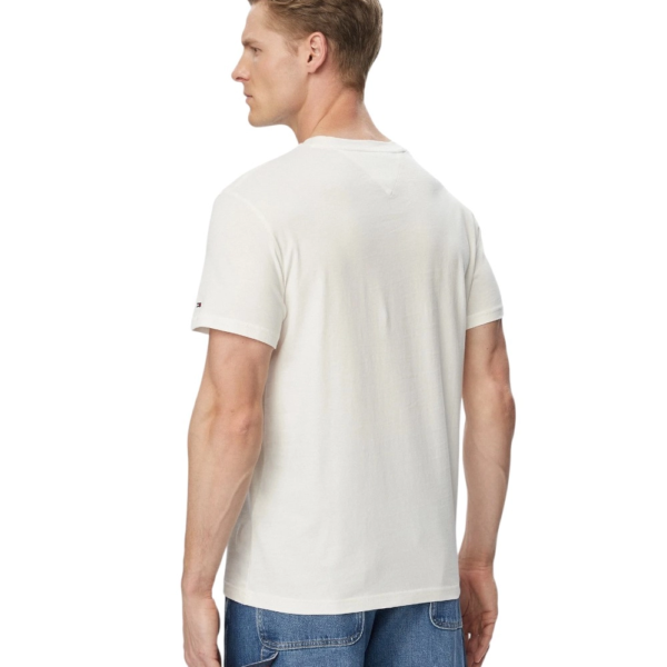 Tommy Hilfiger - Ανδρικό T-shirt Tjw Sign Slim Fit DM0DM22538-YBH Εκρού DM0DM22538-YBH