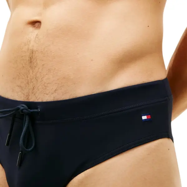 Tommy Hilfiger - Ανδρικό Μαγιό Σλιπ Essential Drawstring Brief UM0UM03726-DW5 Μπλε Σκούρο UM0UM03726-DW5