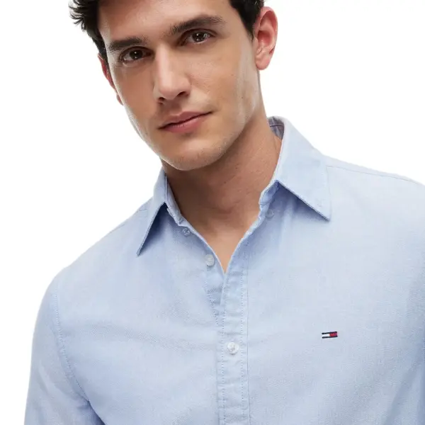Tommy Hilfiger - Ανδρικό Πουκάμισο Oxford Shirt Regular Fit DM0DM21298-C38 Γαλάζιο DM0DM21298-C38