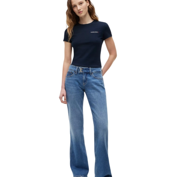 Tommy Hilfiger - Γυναικείο T-shirt Ess Logo DW0DW23479-C1G Μπλε Σκούρο DW0DW23479-C1G
