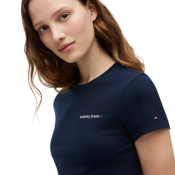Tommy Hilfiger - Γυναικείο T-shirt Ess Logo DW0DW23479-C1G Μπλε Σκούρο DW0DW23479-C1G