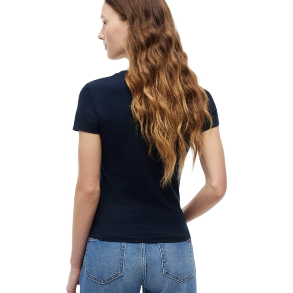 Tommy Hilfiger - Γυναικείο T-shirt Ess Logo DW0DW23479-C1G Μπλε Σκούρο DW0DW23479-C1G