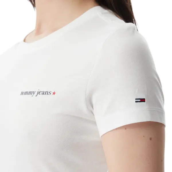 Tommy Hilfiger - Γυναικείο T-shirt Ess Logo DW0DW23479-YBL Λευκό DW0DW23479-YBL