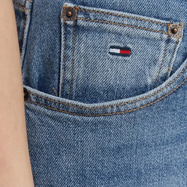 Tommy Hilfiger - Γυναικείο Ψηλόμεσο Παντελόνι Τζιν Ultra High Rise Tapered Relaxed Fit DW0DW22994-1A5 Μπλε DW0DW22994-1A5