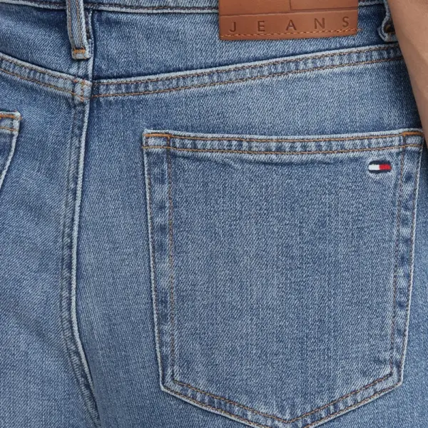 Tommy Hilfiger - Γυναικείο Ψηλόμεσο Παντελόνι Τζιν Ultra High Rise Tapered Relaxed Fit DW0DW22994-1A5 Μπλε DW0DW22994-1A5