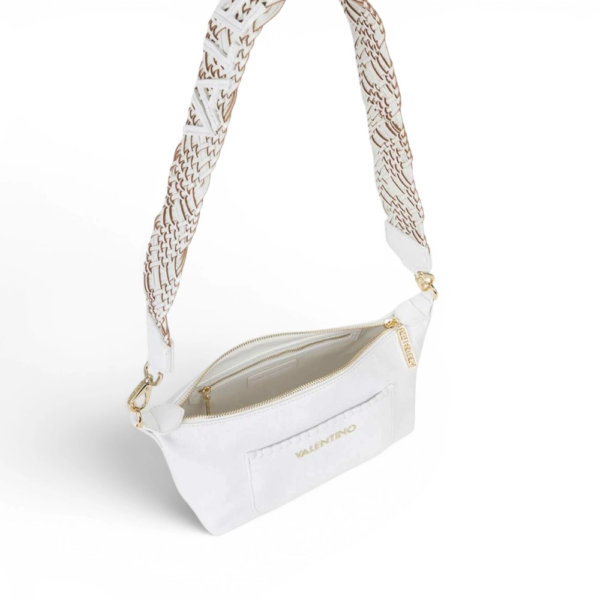 Valentino Bags - Γυναικεία Τσάντα Ώμου Aleksandra VBS9W913-328 Λευκό VBS9W913-328