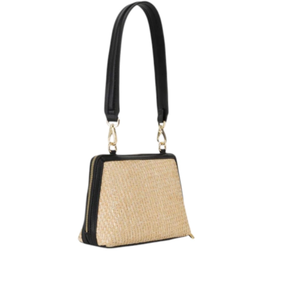 Valentino Bags - Γυναικεία Τσάντα Ώμου Demetra VBS9R942-G41 Μπεζ/μαύρο VBS9R942-G41