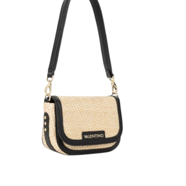 Valentino Bags - Γυναικεία Τσάντα Ώμου Demetra VBS9R909-G41 Μπεζ/Μαύρο VBS9R909-G41
