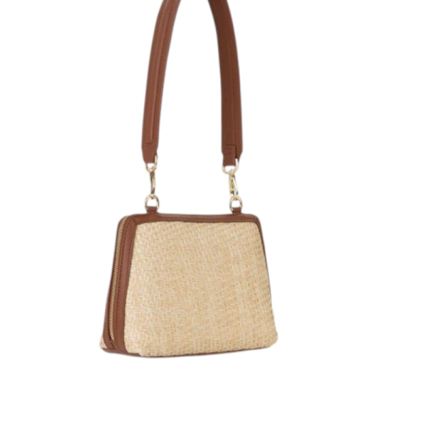 Valentino Bags - Γυναικεία Τσάντα Ώμου Demetra VBS9R942-F29 Μπεζ/Καφέ VBS9R942-F29