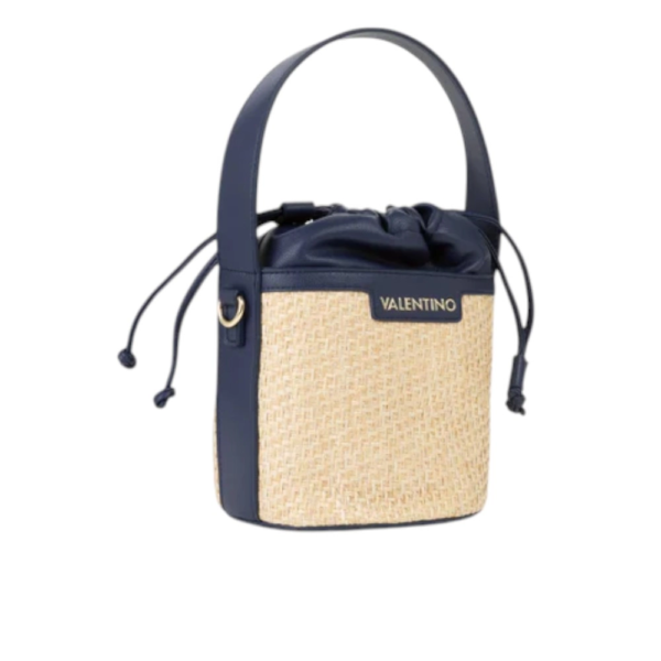 Valentino Bags - Γυναικεία Τσάντα Ώμου/Bucket Demetra VBS9R934-H79 Μπεζ/Μπλε VBS9R934-H79