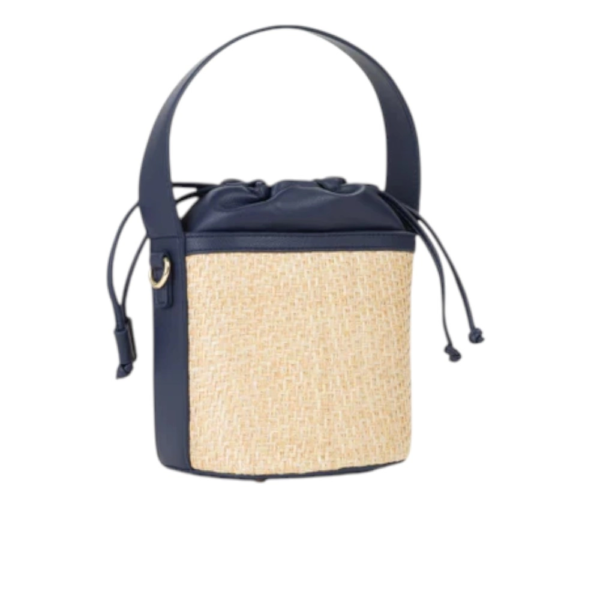 Valentino Bags - Γυναικεία Τσάντα Ώμου/Bucket Demetra VBS9R934-H79 Μπεζ/Μπλε VBS9R934-H79