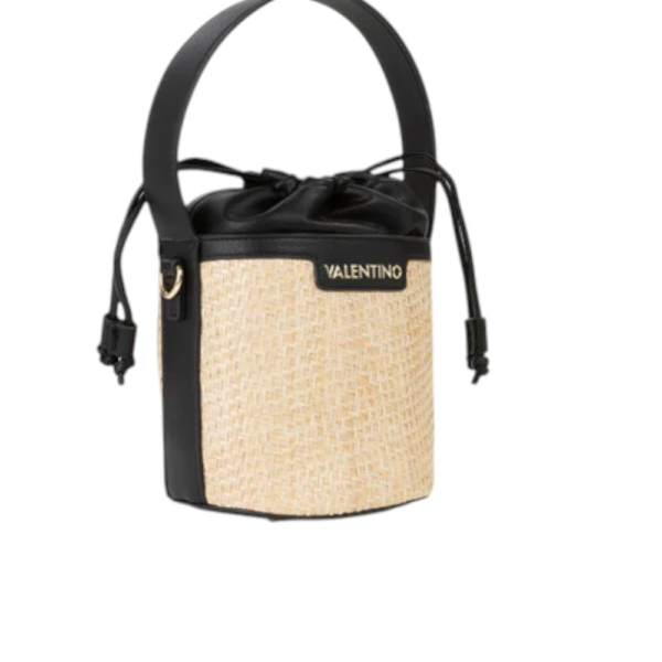 Valentino Bags - Γυναικεία Τσάντα Ώμου/Bucket Demetra VBS9R934-G41 Μπεζ/Μαύρο VBS9R934-G41