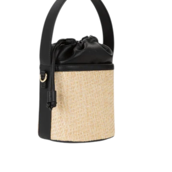 Valentino Bags - Γυναικεία Τσάντα Ώμου/Bucket Demetra VBS9R934-G41 Μπεζ/Μαύρο VBS9R934-G41
