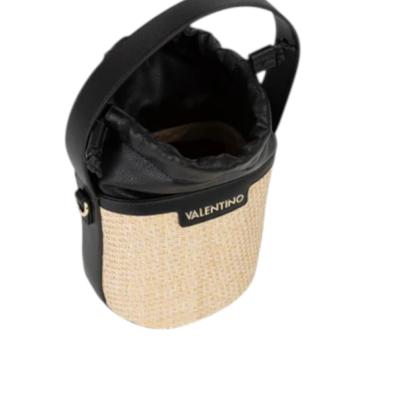 Valentino Bags - Γυναικεία Τσάντα Ώμου/Bucket Demetra VBS9R934-G41 Μπεζ/Μαύρο VBS9R934-G41