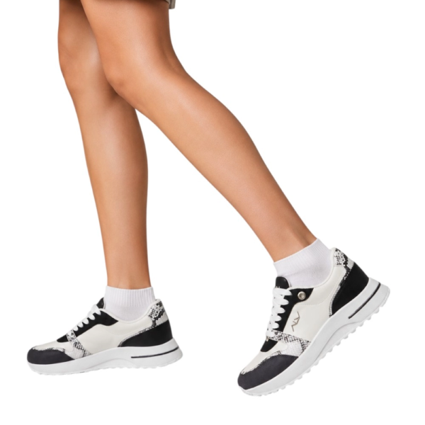 ALV by Alviero Martini Γυναικεία Sneakers Python-Effect ALVSD0241-BLACSN Μαύρο ALVSD0241-BLACSN
