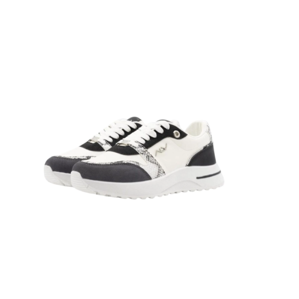 ALV by Alviero Martini Γυναικεία Sneakers Python-Effect ALVSD0241-BLACSN Μαύρο ALVSD0241-BLACSN