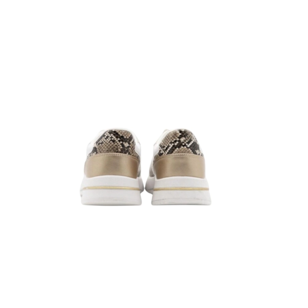 ALV by Alviero Martini Γυναικεία Sneakers Python-Effect ALVSD0241-ROCKSN Λευκό/Μπρονζέ ALVSD0241-ROCKSN