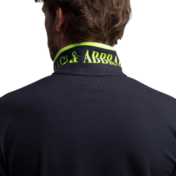 Baci & Abbracci - Ανδρική Μπλούζα Polo Iconica Melina Fluo BAM1421-NAVY Μπλε Ναυτικό BAM1421-NAVY