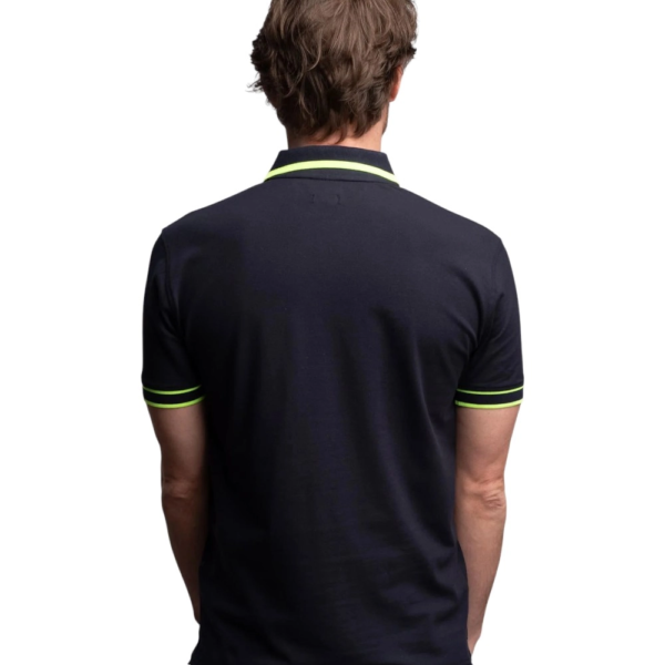 Baci & Abbracci - Ανδρική Μπλούζα Polo Iconica Melina Fluo BAM1421-NAVY Μπλε Ναυτικό BAM1421-NAVY
