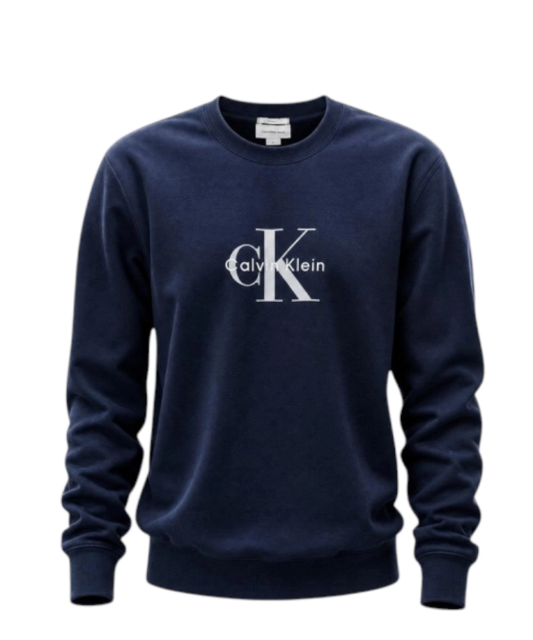 Calvin Klein - Ανδρική Μακρυμάνικη Φούτερ Non-Brushed LV04RG278G-CEF Μπλε