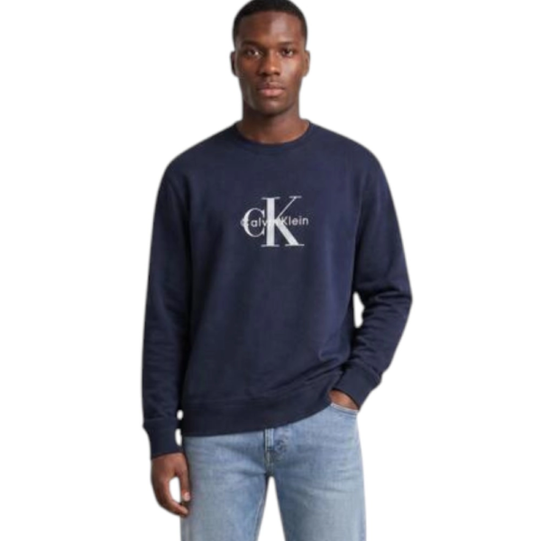 Calvin Klein - Ανδρική Μακρυμάνικη Φούτερ Non-Brushed LV04RG278G-CEF Μπλε LV04RG278G-CEF