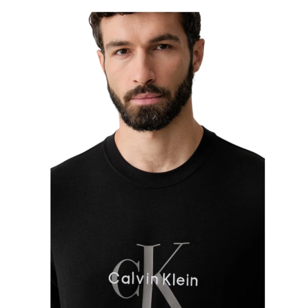 Calvin Klein - Ανδρική Μακρυμάνικη Φούτερ Non-Brushed LV04RG278G-UB1 Μαύρο LV04RG278G-UB1