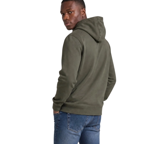 Calvin Klein - Ανδρική Μακρυμάνικη Φούτερ French Terry Woven Label Hoodie LV04RG269G-LDY Λαδί LV04RG269G-LDY