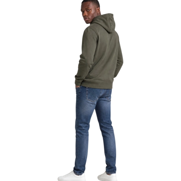 Calvin Klein - Ανδρική Μακρυμάνικη Φούτερ French Terry Woven Label Hoodie LV04RG269G-LDY Λαδί LV04RG269G-LDY
